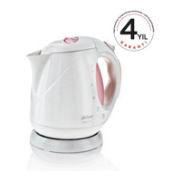 Arzum AR3015 Bollente Plastik 1.8 lt 2000 W Işıklı Klasik Pembe Kettle