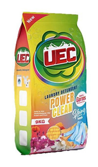 Uec Power Clean Renkliler İçin 60 Yıkama Toz Deterjan 9 kg