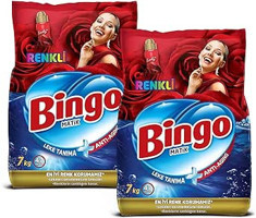Bingo Matik Renkliler İçin 94 Yıkama Toz Deterjan 2x7 kg