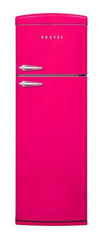 Vestel SC32111 Çift Kapılı Statik Retro Pembe Buzdolabı
