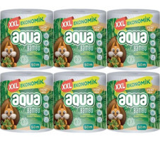 Aqua Bambu 3 Katlı 6'lı Rulo Kağıt Havlu