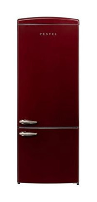 Vestel NFK52211 Çift Kapılı No Frost 471 lt Retro Bordo Buzdolabı
