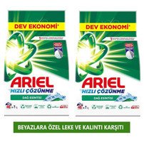Ariel Dağ Esintisi Beyazlar İçin 92 Yıkama Toz Deterjan 2x7 kg