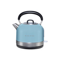 Vestel Retro Paslanmaz Çelik 1.7 lt 2200 W Işıklı Retro Mavi Kettle