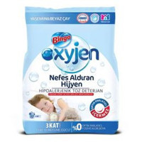 Bingo Oksijen Doğal İçerikli Renkliler ve Beyazlar İçin 130 Yıkama Toz Deterjan 5x4 kg