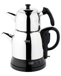 Özkent Menekşe K-661 Çelik Gövdeli 1500 W Inox - Siyah Çay Makinesi