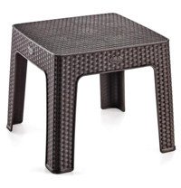 Viyalente Kare Rattan Bahçe Masası