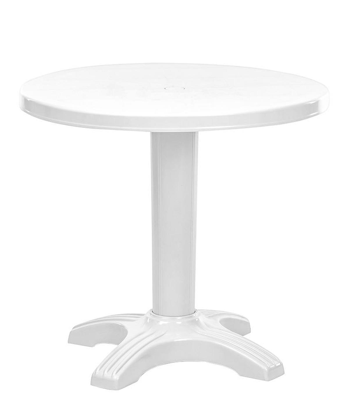 Omnipazar SY-2556 80x72 cm Yuvarlak Plastik Bahçe Masası