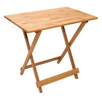 Mavienerji 70x60 cm Katlanabilir Dikdörtgen Ahşap Bahçe Masası