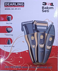 Dearling RF-573 Saç Sakal Kuru Tıraş Makinesi Siyah