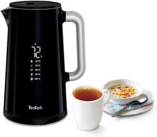 Tefal Display Smart & Light Digital Çelik 1.7 lt 2000 W Işıklı Klasik Siyah Kettle