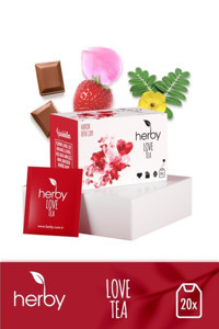 Herby Love Çilek - Çikolata Bitki Çayı 20 adet 2 gr