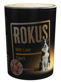 Rokus Ciğerli Yetişkin Yaş Köpek Maması 410 gr 24'lü