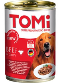 Tomi Sığır Etli Yaş Köpek Maması 400 gr