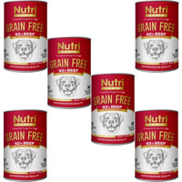 Nutri Canin Sığır Etli Yetişkin Yaş Köpek Maması 400 gr 6'lı