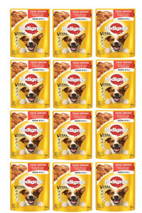 Pedigree Sığır Etli Yetişkin Yaş Köpek Maması 100 gr 12'li