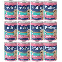 Pro Line Kuzu Etli Yavru Yaş Köpek Maması 400 gr 12'li