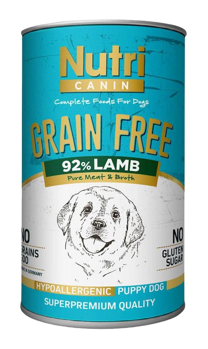 Nutri Canin Kuzu Etli Yavru Yaş Köpek Maması 400 gr 6'lı