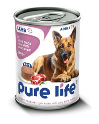 Pure Life Kuzu Etli Yetişkin Yaş Köpek Maması 400 gr 20'li