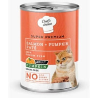 Chef's Choice Super Premium Balkabağı-Somonlu Yetişkin Yaş Kedi Maması 400 gr