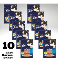 Felix Karışık Yetişkin Yaş Kedi Maması 10x85 gr