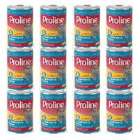 Proline Alabalık-Somonlu Yetişkin Yaş Kedi Maması 12x395 gr