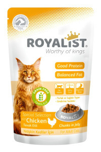Royalist Chunks In Jelly Tavuk Yetişkin Yaş Kedi Maması 85 gr