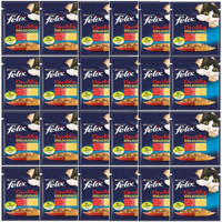 Felix Sığır Eti-Tavuk Yetişkin Yaş Kedi Maması 24x85 gr