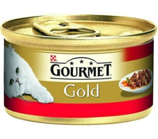 Gourmet Gold Sığır Eti Yetişkin Yaş Kedi Maması 85 gr