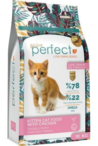 Perfect Low Grain Series Tavuklu Yavru Kuru Kedi Maması 10 kg