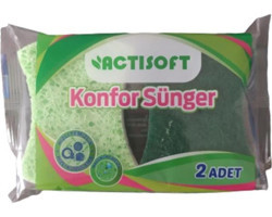 Actisoft Konfor Bulaşık Süngeri 2'li