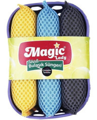 Magic Lady Sihirli Bulaşık Süngeri 3'lü