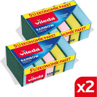 Vileda Rainbow Colors Bulaşık Süngeri 2x5'li