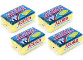 Acord Çok Amaçlı Bulaşık Süngeri 4'lü
