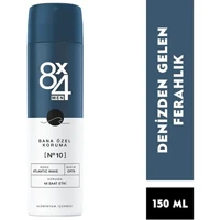 8X4 No.10 Atlantic Wave Sprey Erkek Deodorant 150 ml
