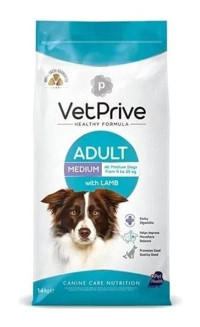 Vet Prive Kuzu Etli Orta Irk Yetişkin Kuru Köpek Maması 14 kg