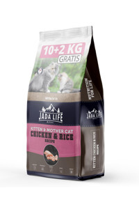 Jadawa Jada Life Kitten&Mother Tavuklu Yavru Yetişkin Kuru Kedi Maması 12 kg