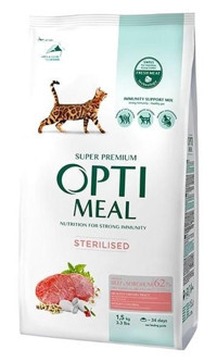 Optimeal Sterilised Karışık Yetişkin Kuru Kedi Maması 1.5 kg