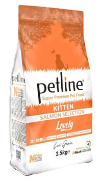 Petline Lovely Somonlu Yavru Kuru Kedi Maması 1.5 kg