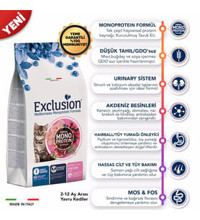 Exclusion Monoprotein Nar Tavuklu Yaban Mersini Yavru Kuru Kedi Maması 1.5 kg