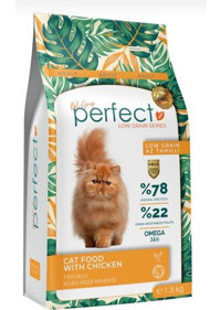 Perfect Low Grain Series Tavuklu Yetişkin Kuru Kedi Maması 1.5 kg