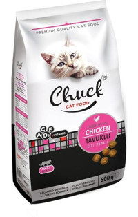 Chuck Tavuklu Yetişkin Kuru Kedi Maması 500 gr