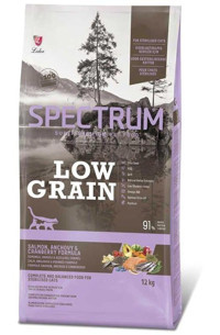 Spectrum Low Grain Hamsi-Kızılcık-Somon Yetişkin Kuru Kedi Maması 12 kg