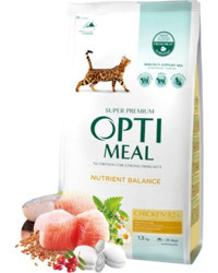 Optimeal Natrient Balance Tavuklu Yetişkin Kuru Kedi Maması 1.5 kg