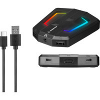 Rampage KM-R92 Işıklı Ergonomik Siyah Kablolu Klavye Mouse Seti