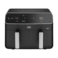 Beko FR 8284 FitFry Airfryer 8.5 lt İki Hazneli Izgara Yapan Led Ekranlı Yağsız Fritöz Siyah