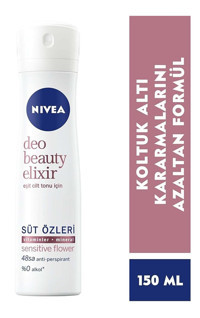 Nivea Beauty Elixir Sensitive Flower Antiperspirant Sprey Kadın Deodorant 150 ml