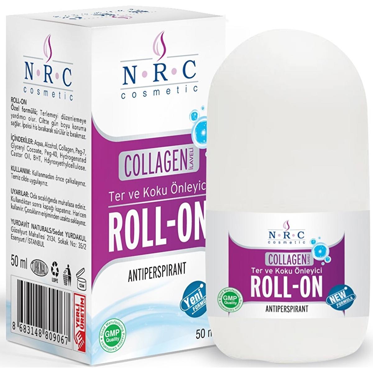 Nrc Collagen İlaveli Antiperspirant Roll-On Unisex Deodorant 50 ml