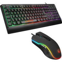 Rampage Km-99 Işıklı Ergonomik Siyah Kablolu Klavye Mouse Seti