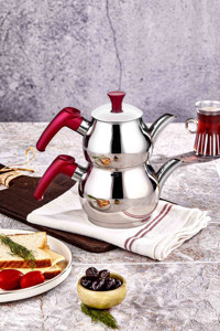 Taç Mini Dem Çaydanlık Bordo